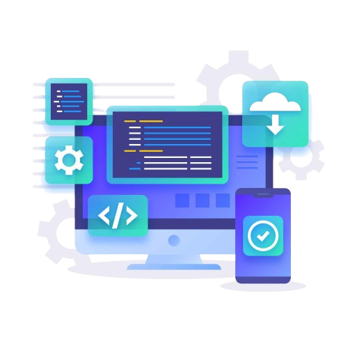 Modern web design preview on devices