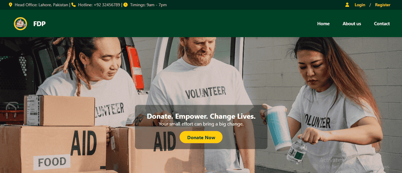 Food Donation Management System